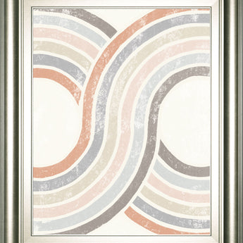 Over The Rainbow II By Moira Hershey - Framed Print Wall Art - Beige