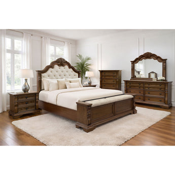 Alamonte - Chest With Lift Top And Jewelry Box - Medium Brown
