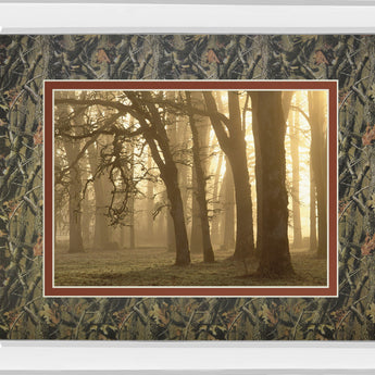 Woodland Sweep By Dennis Frate - Mirror Framed Print Wall Art - Light Brown