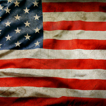 Temp Glass With Foil - USA Flag - Red