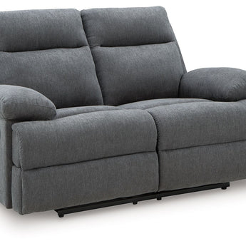 Side-Swipe - Reclining Loveseat - Charcoal