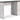 Shawburn - White / Dark Charcoal Gray - Home Office Desk