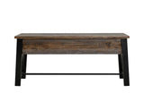 Loft Counter Height Sofa Table Two Tone Gray / Brown - detail