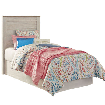 Willowton - Twin Panel Headboard - Whitewash