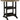 Fairen Trail - Black / Driftwood - Round Bar Table w/Umb OPT