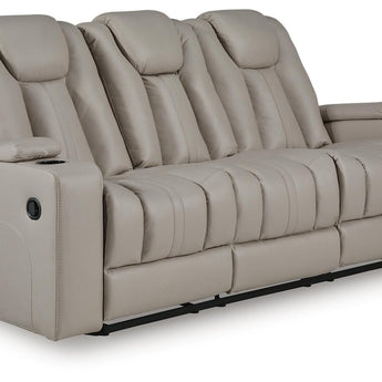 Elevate Edges - Reclining Sofa With Drop Down Table - Coin