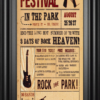 Rock Festival By The Vintage Collection - Light Brown