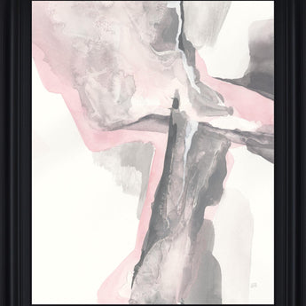 Dusky Petal Drift - 28" x 34" Framed Wall Art - Pink
