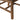 Loft Brown - Silla de madera con asiento tapizado (juego de 2) - Bicolor gris/marrón