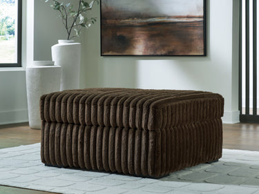 Midnight-Madness - Oversized Accent Ottoman - Chocolate