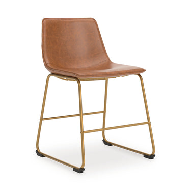 Ciabori - Dining Upholstered Side Chair (Set of 2) - Brown / Gold