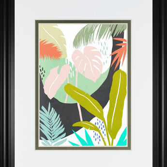 34x40 Jazzy Jungle II By Annie Warren - Green