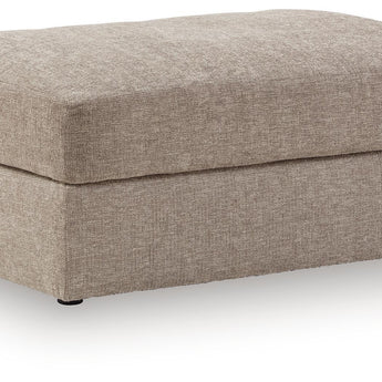 Nexora-Court - Oversized Accent Ottoman - Burlap