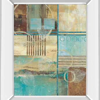 Natures Magic I By Norm Olson - Mirror Framed Print Wall Art - Light Blue
