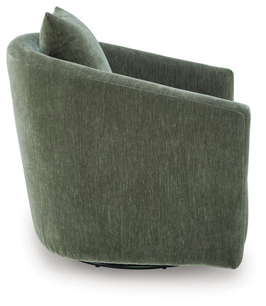 Leastow - Swivel Accent Chair - Loden