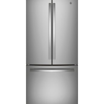 GE 24.7 French Door Refrigerator, Stainless - GNE25JYKFS