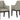 Burkhaus - Dining UPH Arm Chair (Set of 2) - Beige / Dark Brown