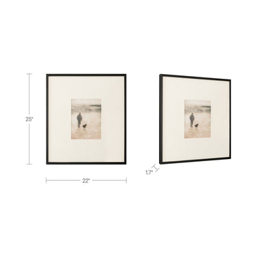 Strand - Framed Print - Beige