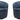Barolo - Sillón giratorio de club 100 % cuero italiano (juego de 2)