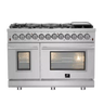 Forno 48" Pro-Style Gas Range, Dual Fuel, S.S. - FFSGS6125-48