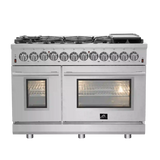 Forno 48" Pro-Style Gas Range, Dual Fuel, S.S. - FFSGS6125-48