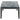 Mozzi - Mesa de centro rectangular de imitación mármol - Gris y negro