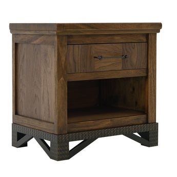 Walnut - Nightstand - Walnut Brown