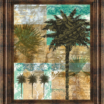 Palm III By Maeve Fitzsimons - Framed Print Wall Art - Green