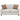 Christine - Loveseat tapizado con brazos inclinados - Beige