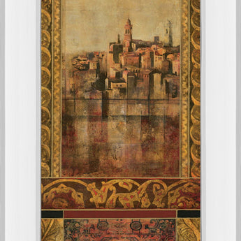 New Enchantment I By Douglas - Mirror Framed Print Wall Art - Gold