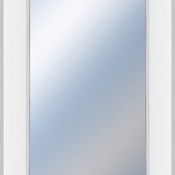 18x42 Decorative Framed Wall Mirror By Classy Art Mirror - White