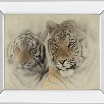 Mystic Realm By Wink Gaines - Mirror Framed Print Wall Art - Beige