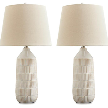 Willport - Ceramic Table Lamp (Set of 2) - Off White