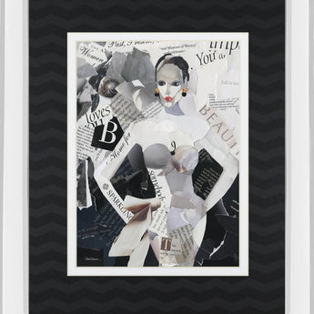 Fashion Mosaic I By Carol Robinson - Black