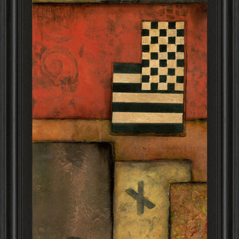 Right Move I By Norm Olson - Framed Print Wall Art - Light Brown