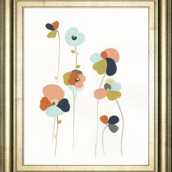 22x26 Modular Bouquet III By June Erica Vess - White