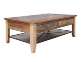 Antique Cocktail Table With 4 Drawers Multicolor - Cocktail Tables at Quality Home Furniture Mesquite