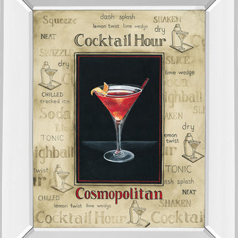 Cosmopolitan By Gregory Gorham - Mirror Framed Print Wall Art - Beige