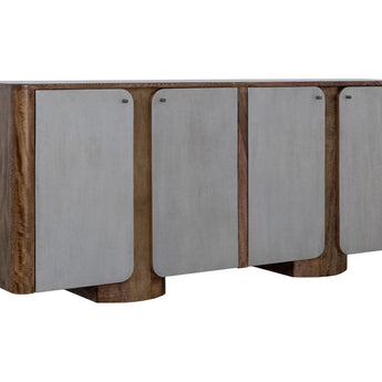 Nashville - 4 Door TV Stand/Console - Brown / Gray
