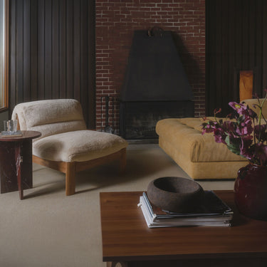 Pierce - Accent Chair Faux Fur - Brown