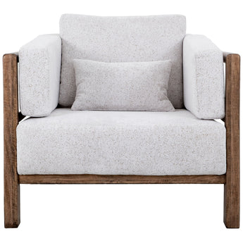Roots - Armchair - Pearl Silver / Light Brown
