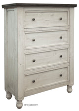 Stone Chest With 4 Drawers Antiqued Ivory / Weathered Gray - Accent Chests at Quality Home Furniture Mesquite