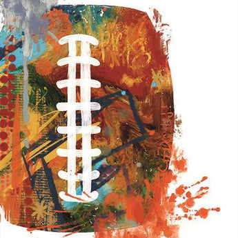 Football Splash By Cat Thurman Designs - Orange