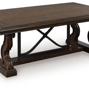 Maylee - Rectangular Cocktail Table - Dark Brown