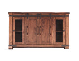 Parota TV Stand with Drawers - detail