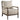 Blanchett - Silla decorativa con respaldo acolchado