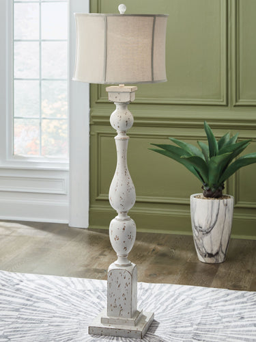 Madsbrook - Poly Floor Lamp - Antique White