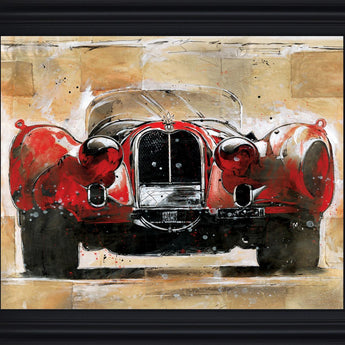Crimson Classic - 28" x 34" Framed Wall Art - Red