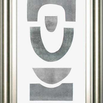 18x42 Neutral Totems VIII By Rob Delamater - Pearl Silver