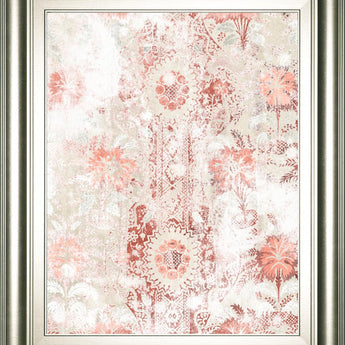 22x26 World Traveler Textile II By June Erica Vess - Pink
